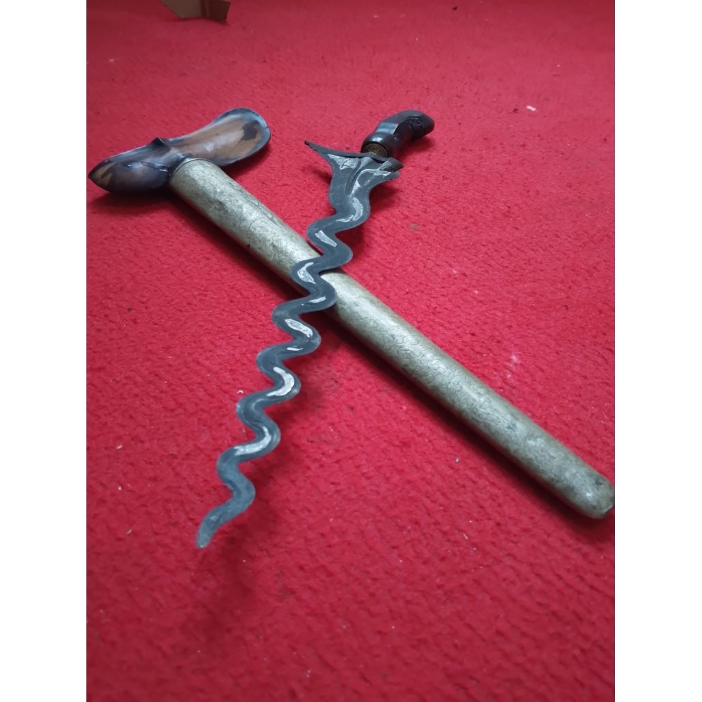 keris bima luk pengging pendok perak lawasan