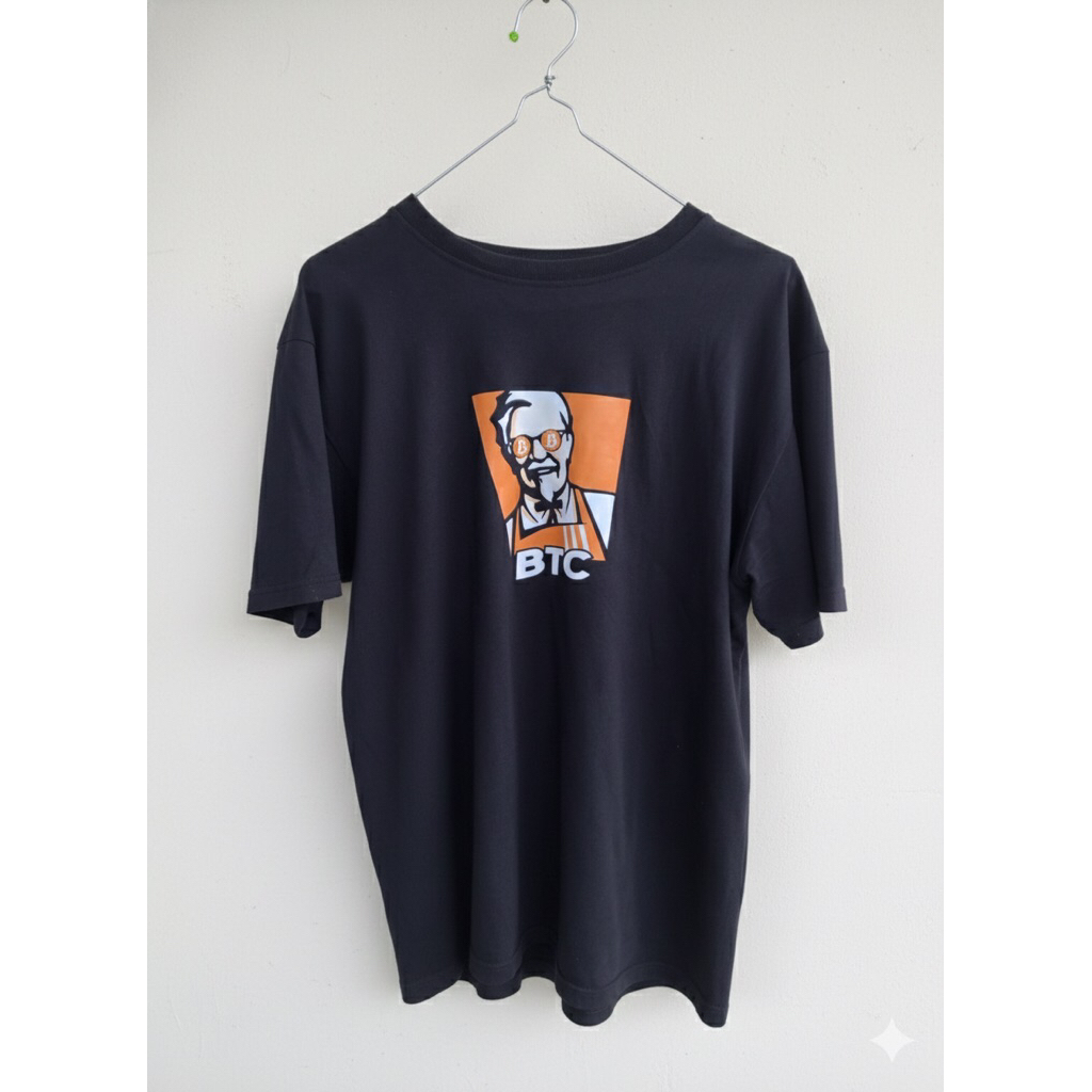 Kaos Bitcoin Timothy Ronald bahan adem belakang polos