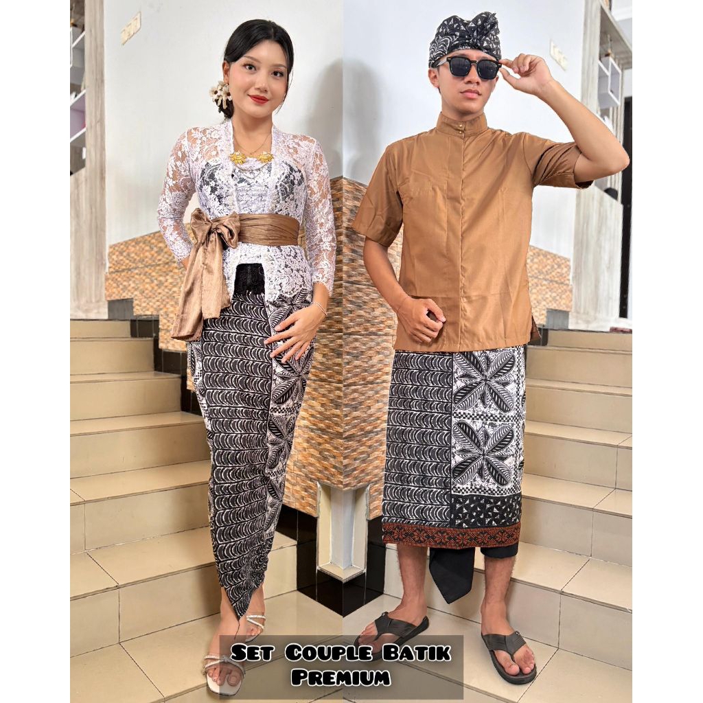 set couple batik lasem motif kencana