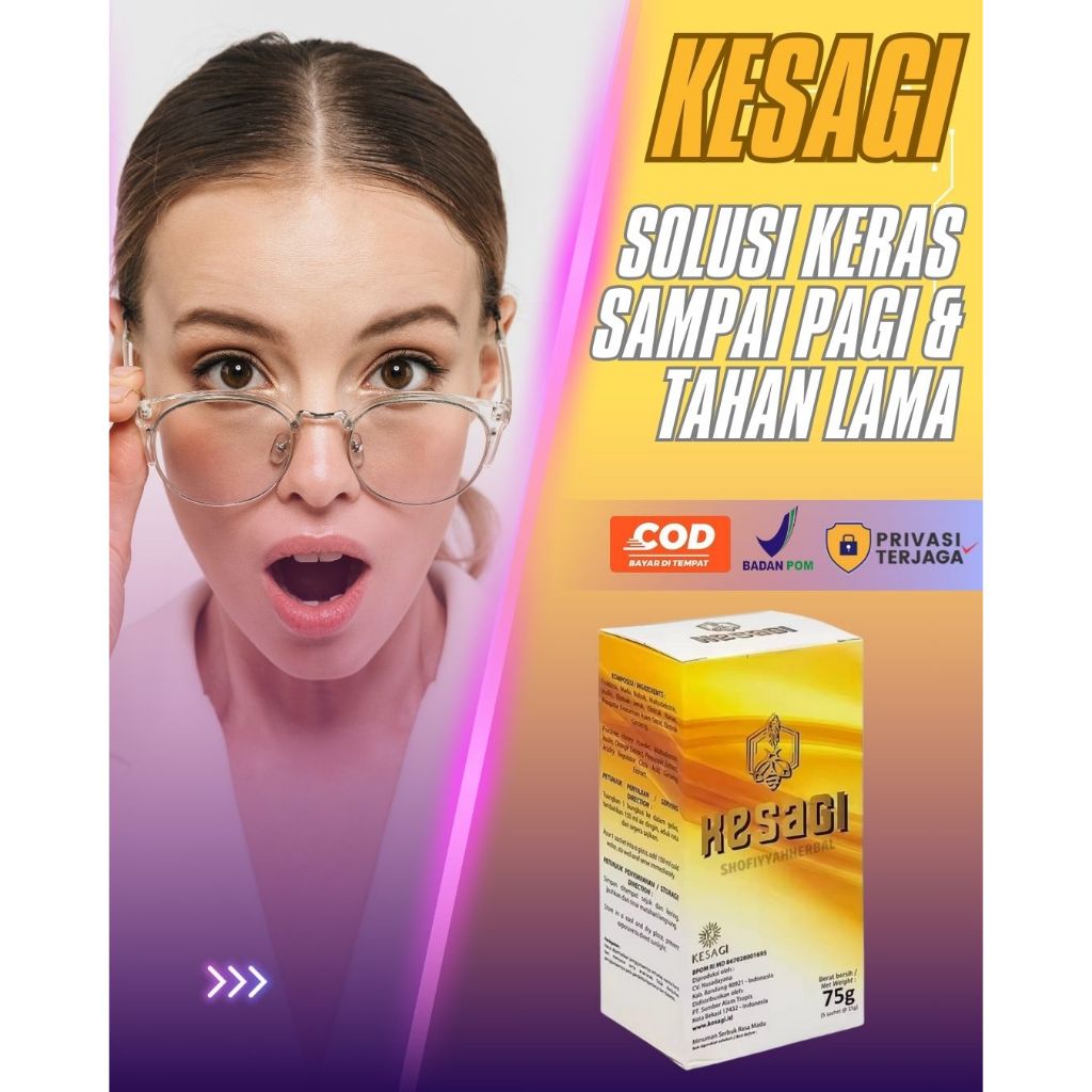 KESAGI ORIGINAL BPOM Official 1 Box Madu Suplemen Herbal Pria