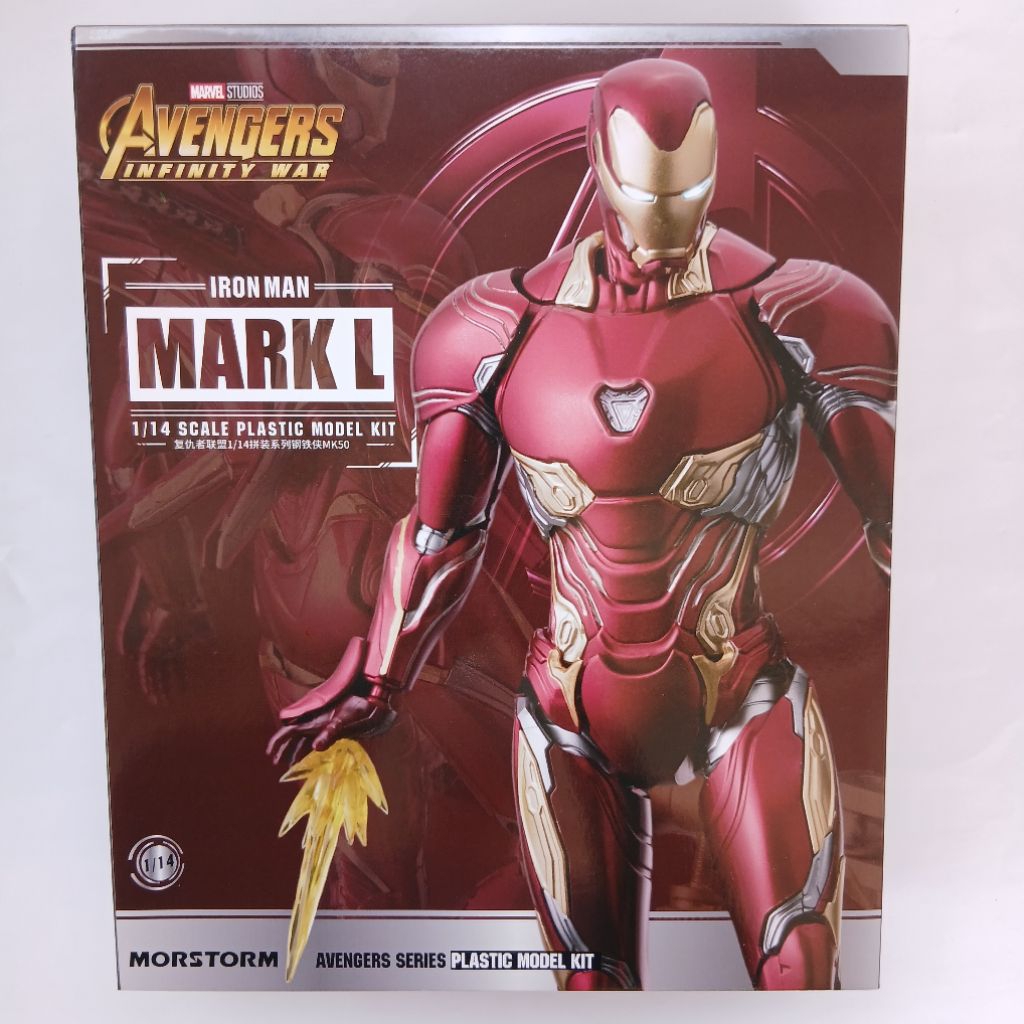 Action Figure Morstorm Marvel Avengers Iron Man Mark L Plastic Model Kit Deluxe