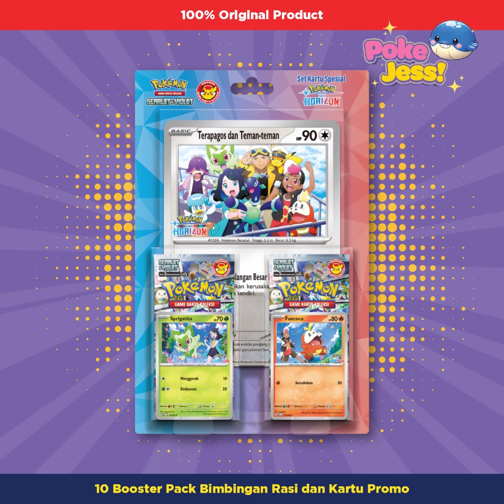 SET KARTU SPESIAL POKEMON SERI HORIZON SCARLET & VIOLET POKEMON TCG INDONESIA ORIGINAL