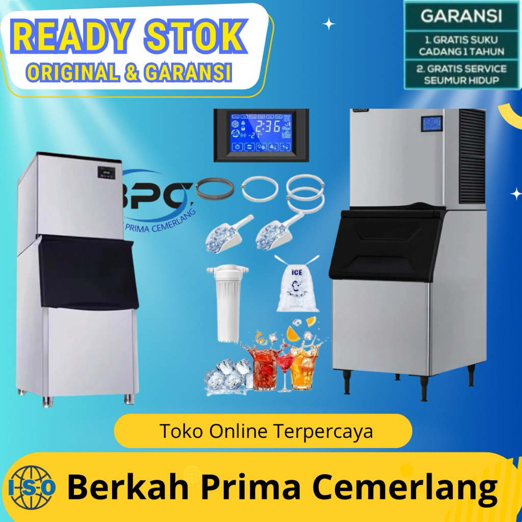 HICON mesin es batu kristal 500KG/24JAM kapasitas besar HZB-500