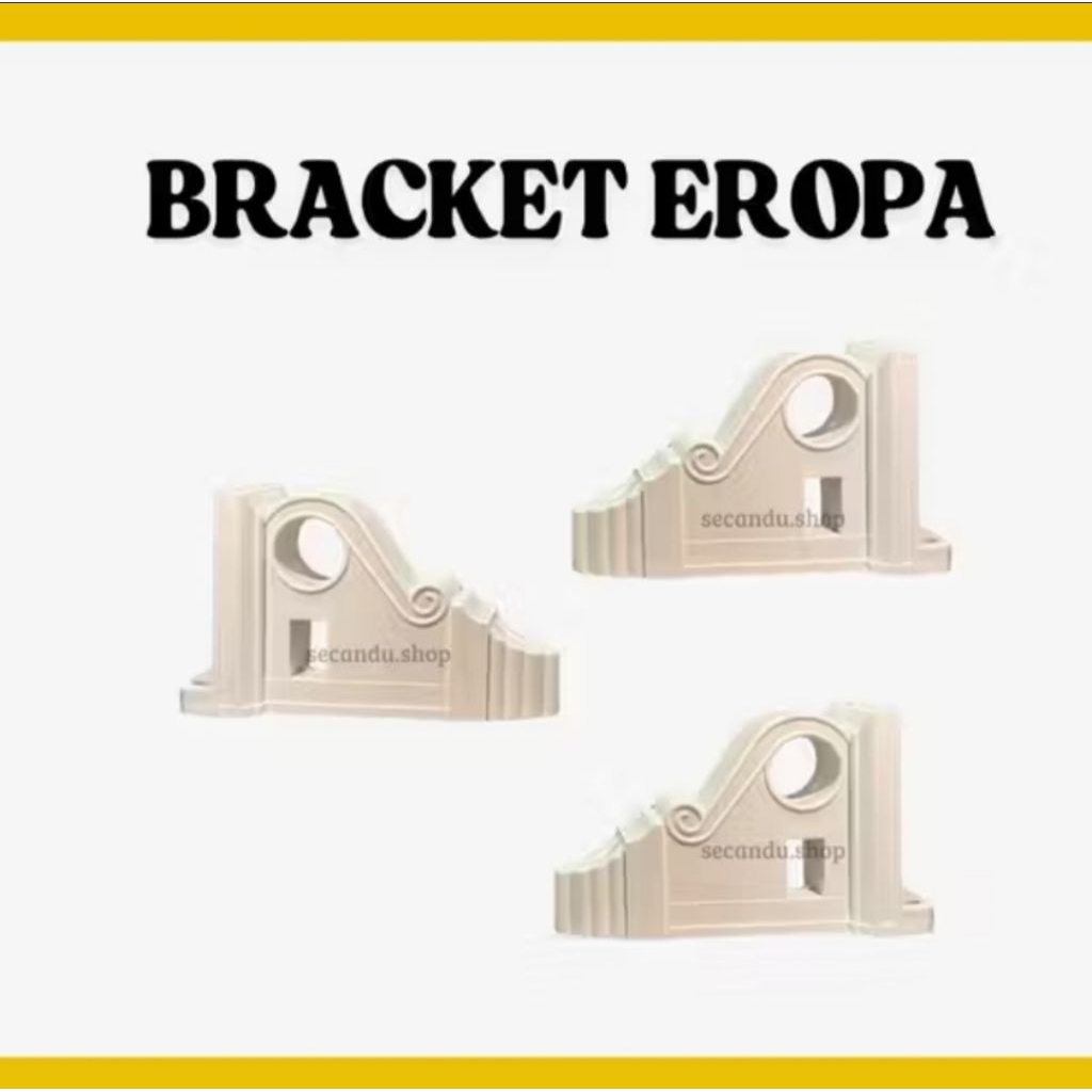 BRACKET PENYANGGA GORDEN MODEL EROPA - TERSEDIA WARNA PUTIH