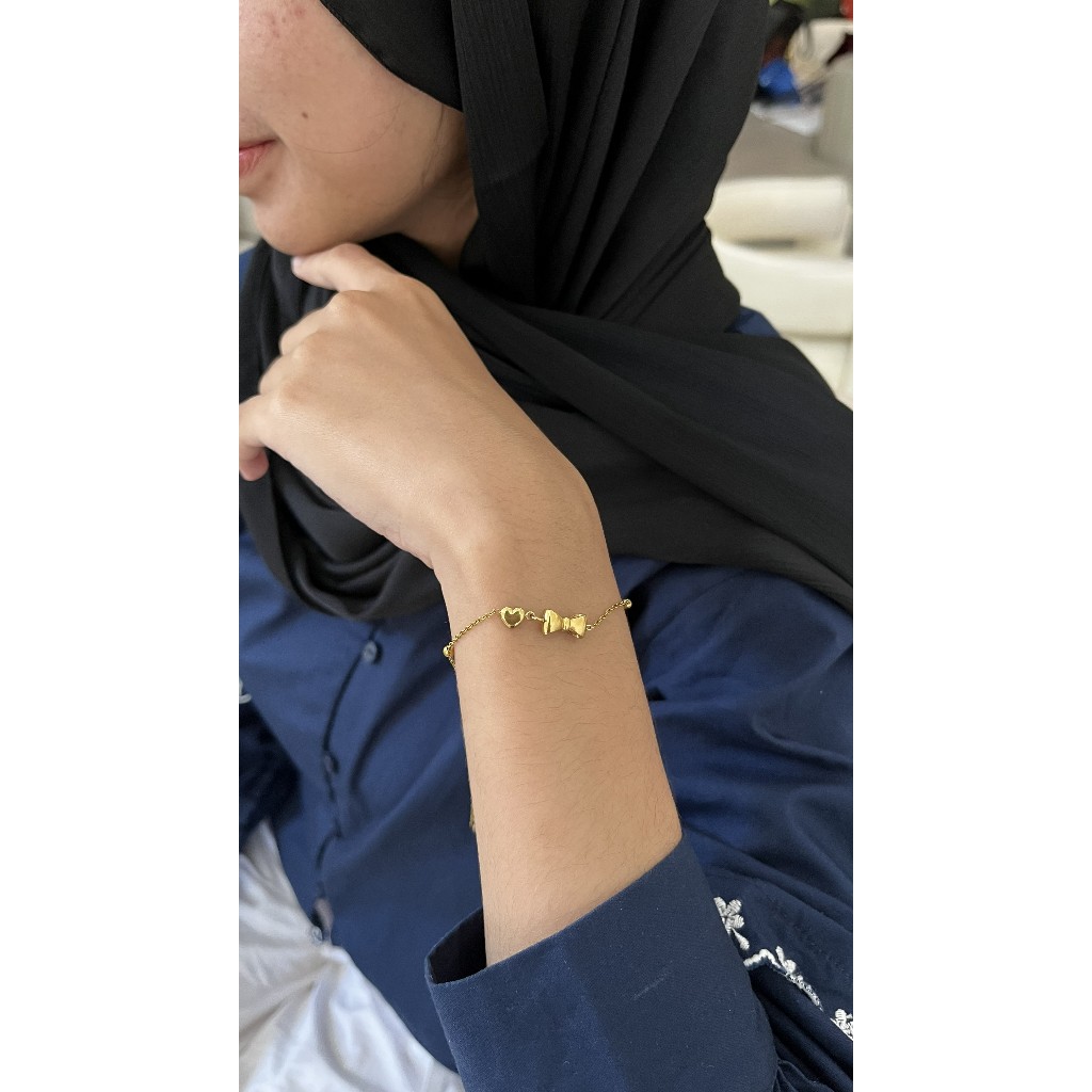 Gelang Rantai Pengait Opaline Loop - Amora Bow