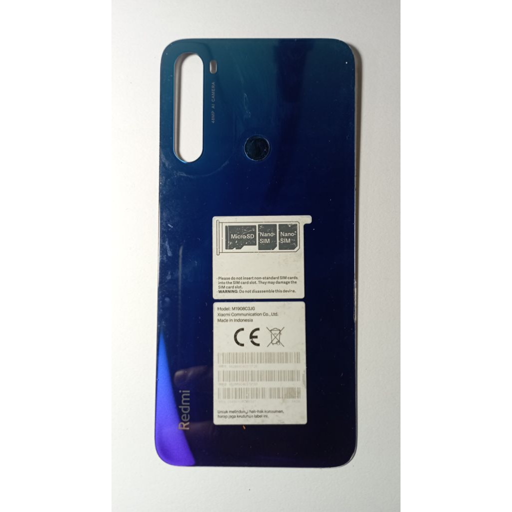 backdoor redmi note 8 original copotan+ finger print