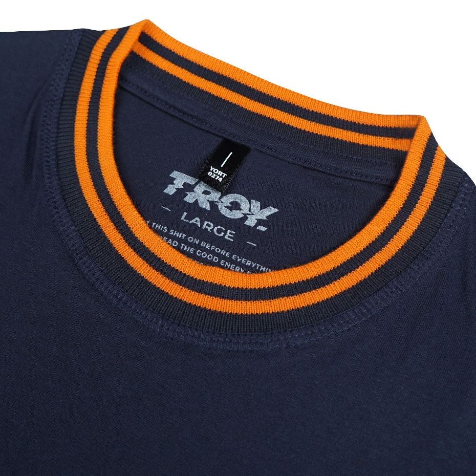 Troy Company Neck Stripe Tshirt Navy Tenebris - Kaos Lengan Pendek Kaos Navy KST 3544-2N2O
