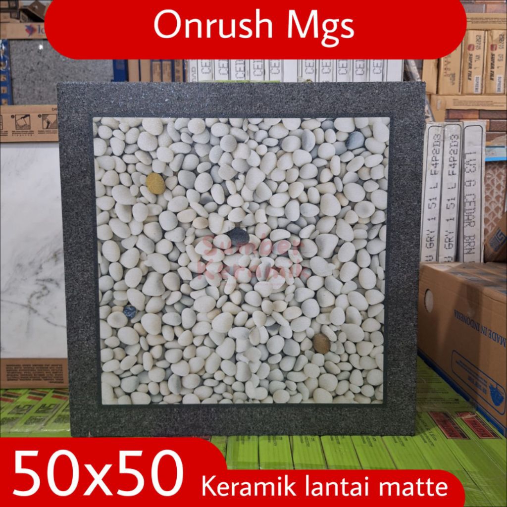 Keramik lantai 50x50 murah PICASSO Onrush Mgs motip batu alam keramik lantai kamar mandi,garasi,carp