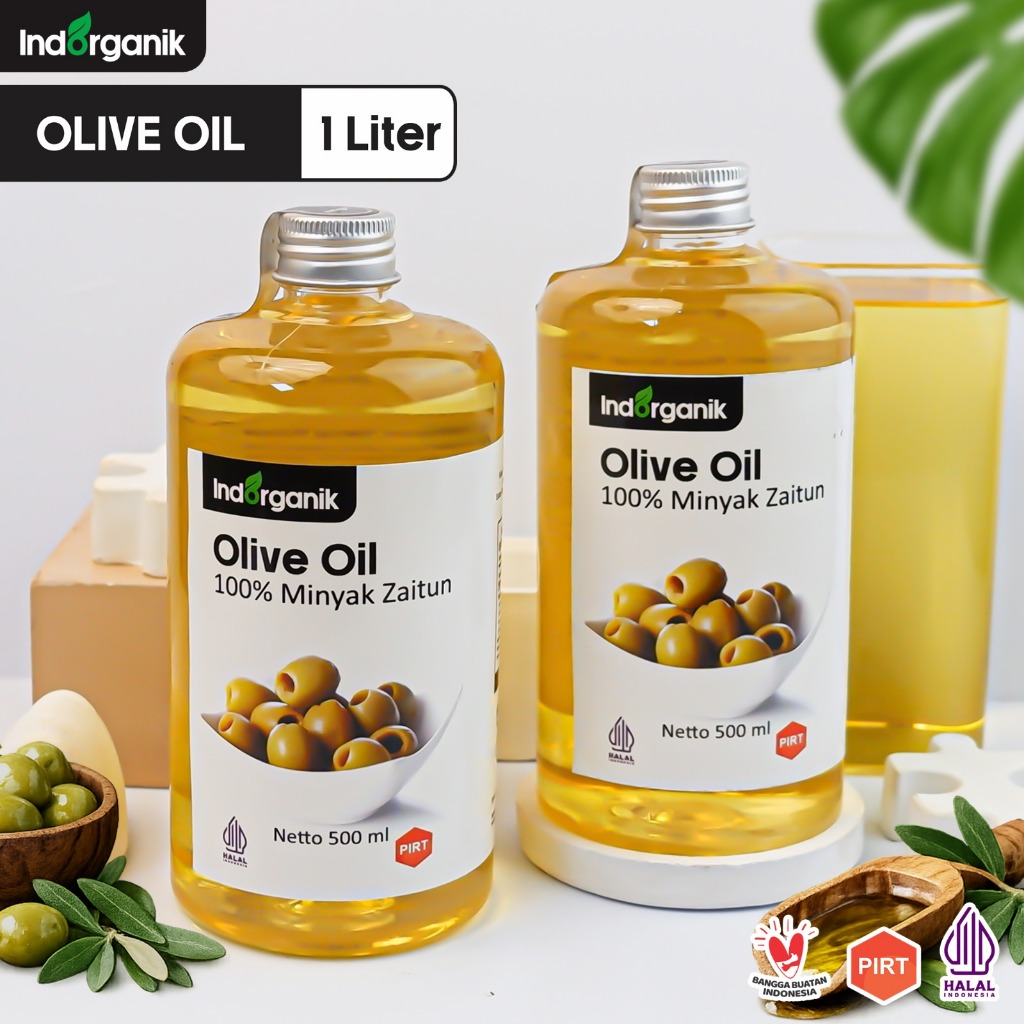 INDORGANIK - EXTRA VIRGIN OLIVE OIL 100% / OLIVE OIL UNTUK MASAK / MINYAK ZAITUN ASLI UNTUK DIMINUM