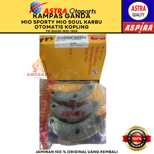 KAMPAS GANDA SET MIO SPORTY MIO SMILE MIO SOUL KARBU OTOMATIS KOPLING  - ORIGINAL ASPIRA - ORIGINAL 