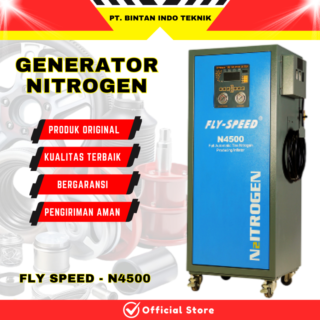 Generator Nitrogen Peralatan Bengkel Modern Fly Speed N4500 Mesin Nitrogen Mobil Motor FS4500