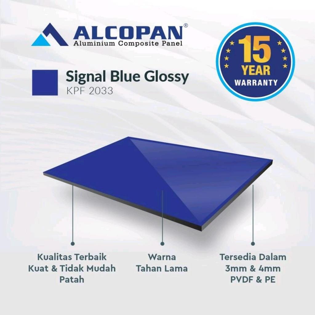 ACP Alcopan 4mm PV - Signal Blue Glossy