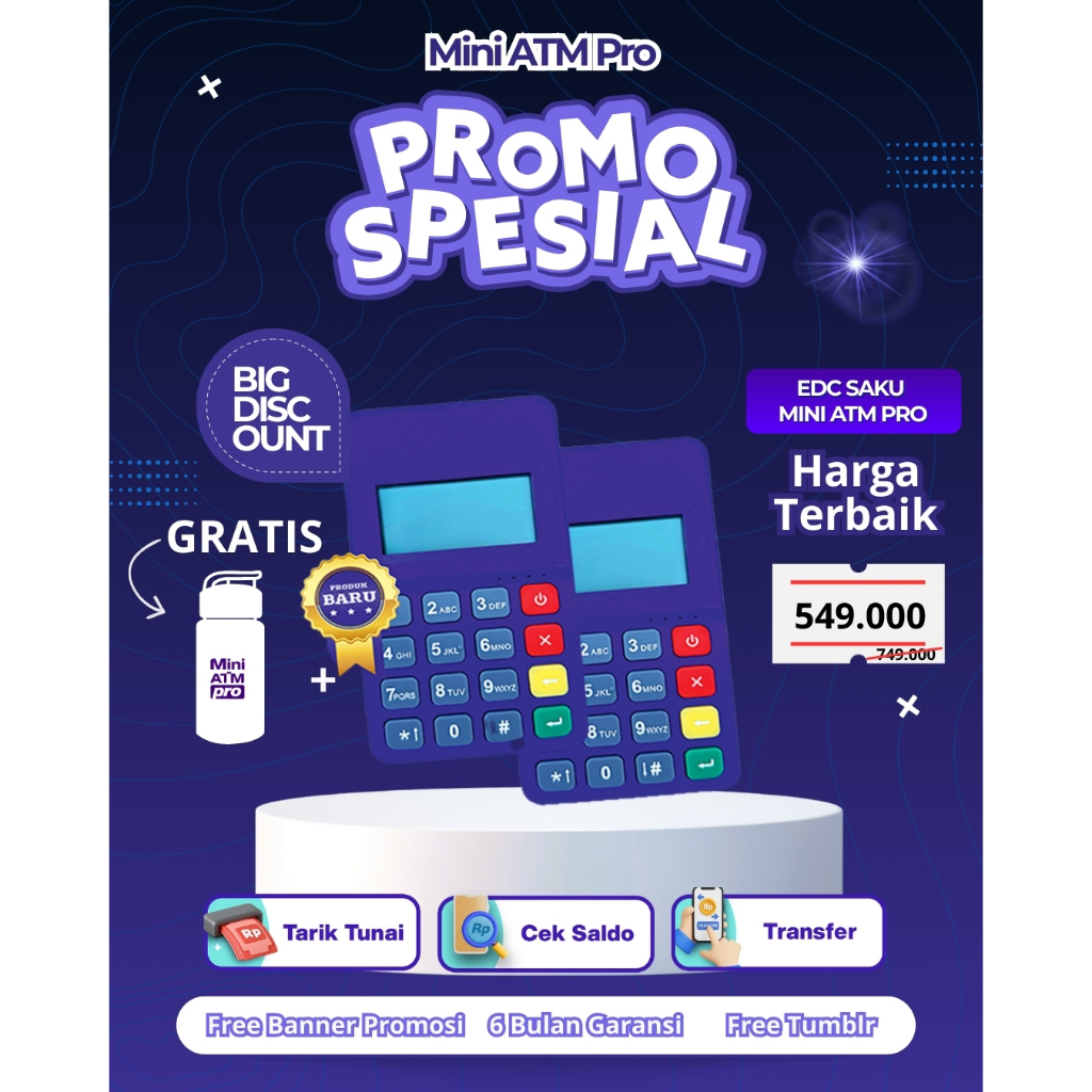 MESIN EDC (MINI ATM PRO) TERMURAH (FREE BANNER)
