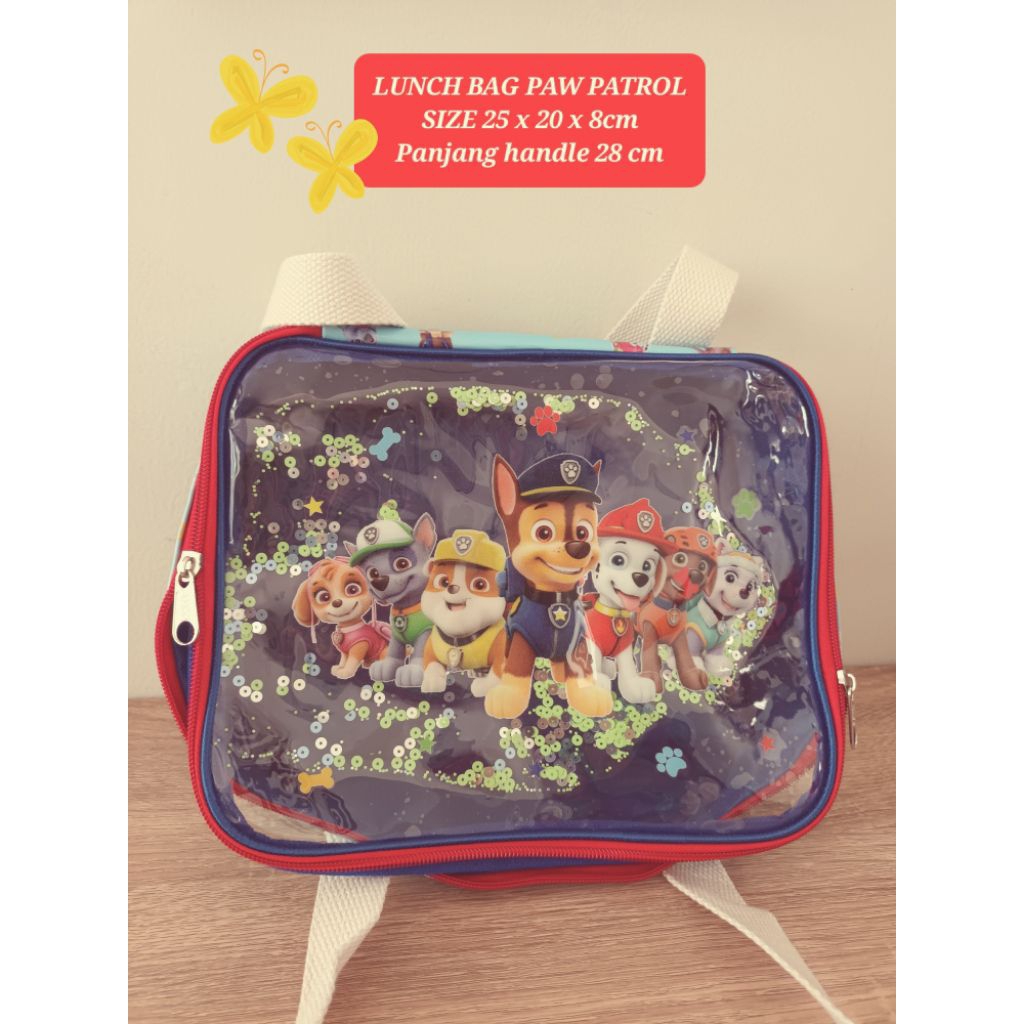 lunch bag paw patrol chase tas bekal chase paw patrol smiggle tas makan karakter chase paw patrol