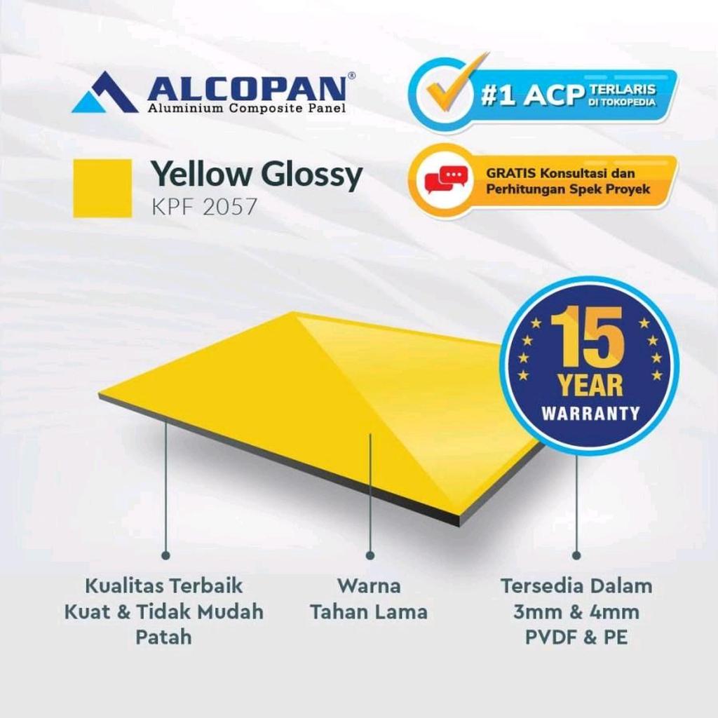 ACP Alcopan 4mm PVDF - Yellow Glossy
