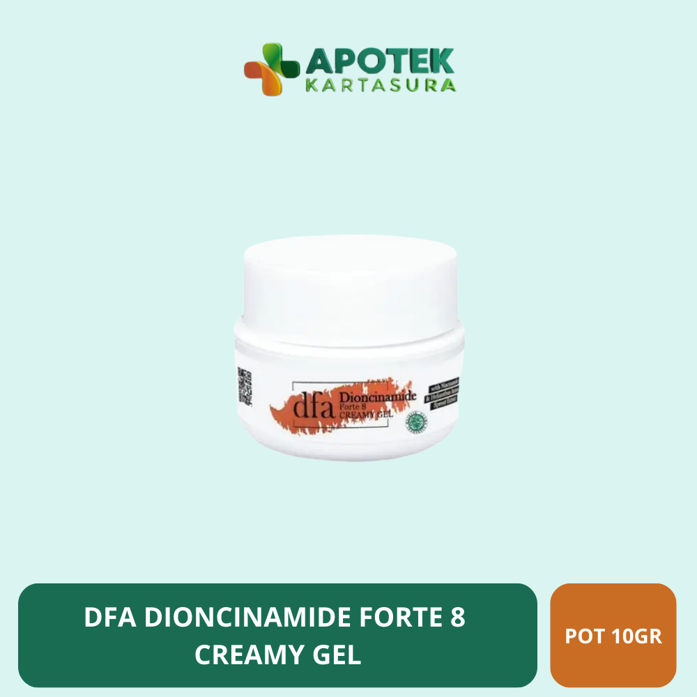 DFA Dioncinamide Forte 8 Creamy Gel 10gr - Krim Malam Acne