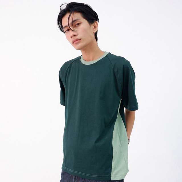 PINE BASIC TEE / The Two-Tone Series GREEN