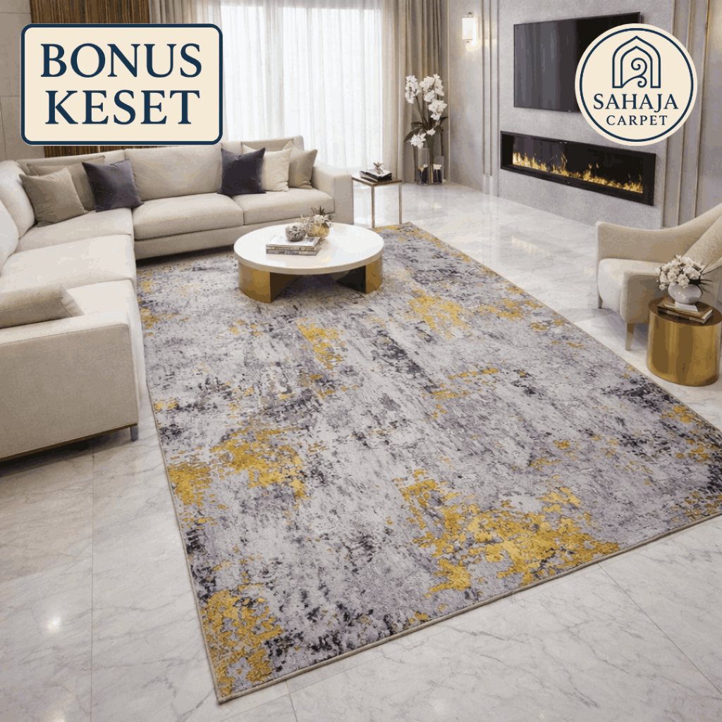 SAHAJA Karpet Ruang Tamu Ukuran Kecil 120x200 Anti Slip