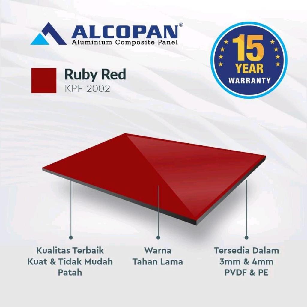 ACP Alcopan 4mm PV - Ruby Red