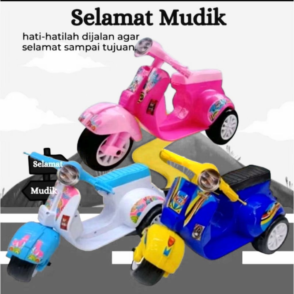 Mainan Vespa anak //Vespa Mainan Anak//Aman untuk Anak