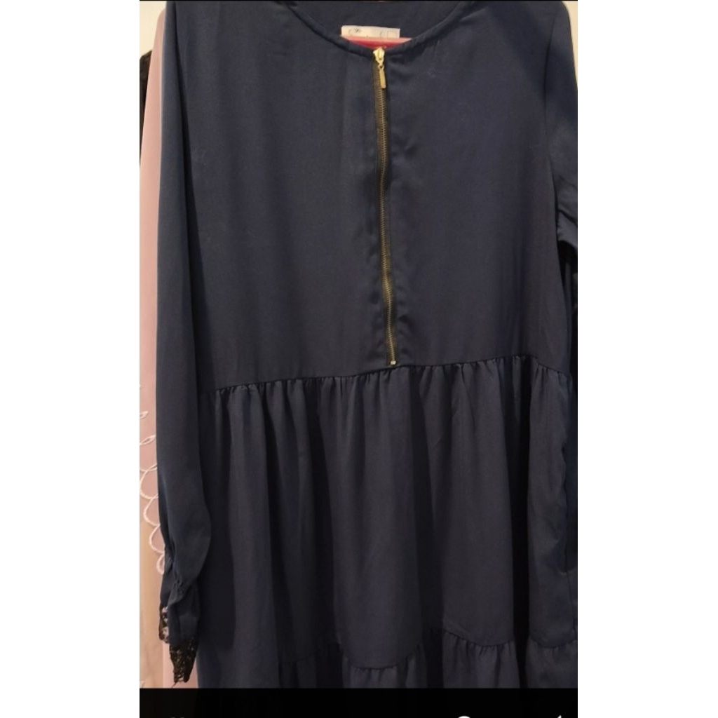 gamis navy Sabina by selly