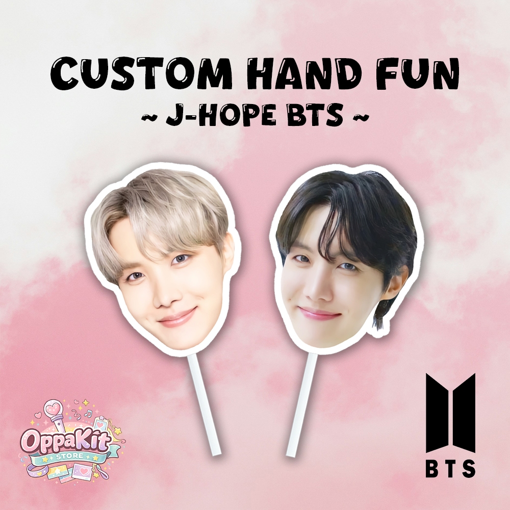 Custom Kipas Muka Fan Face Hand Fun Kipas Wajah Kpop - J-Hope BTS