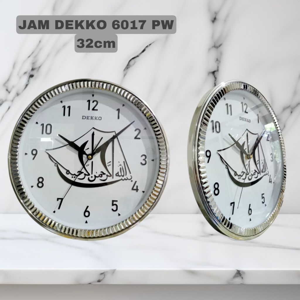 Jam Dekko Diameter 40cm, Jam Kaligrafi 32 cm
