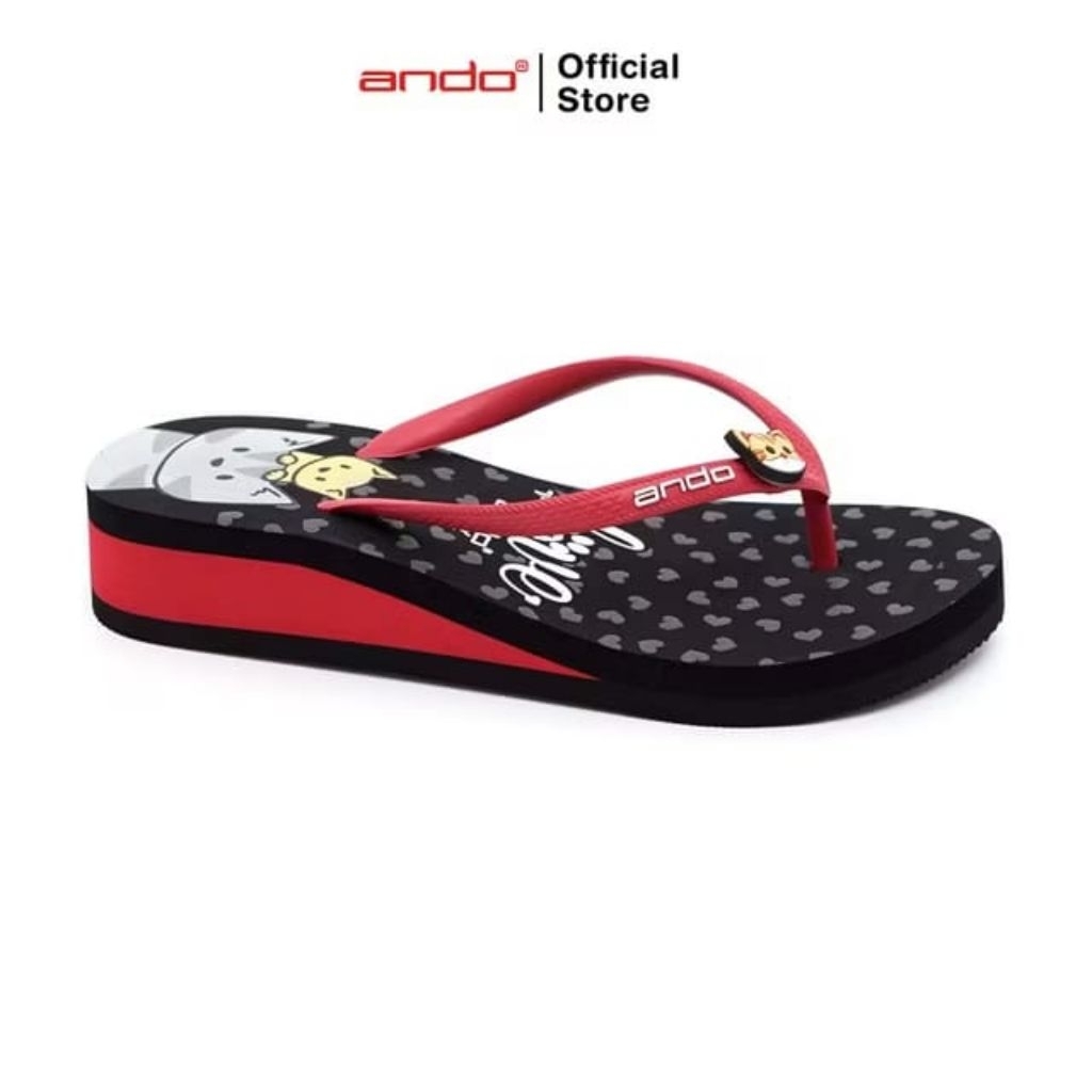 Ando Sandal Jepit Girly - Lizzie 02 - nana 02 Remaja sandal Wedges anak tanggung 32-35