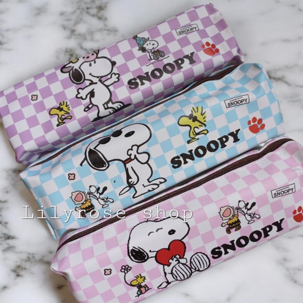 Kotak pensil case kulit pu SNOOPY TPL5385