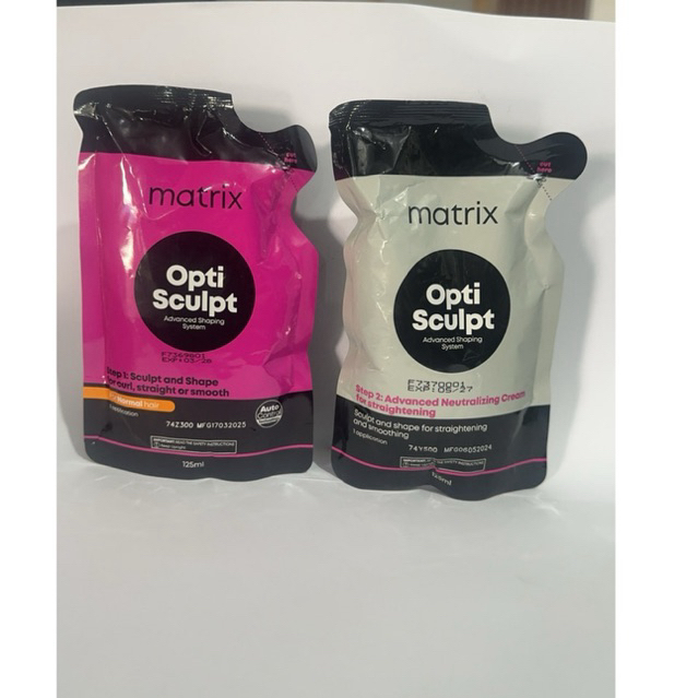 125 ML Matrix Opti Sculpt Mini Sepasang / Obat Pelurusan Rambut
