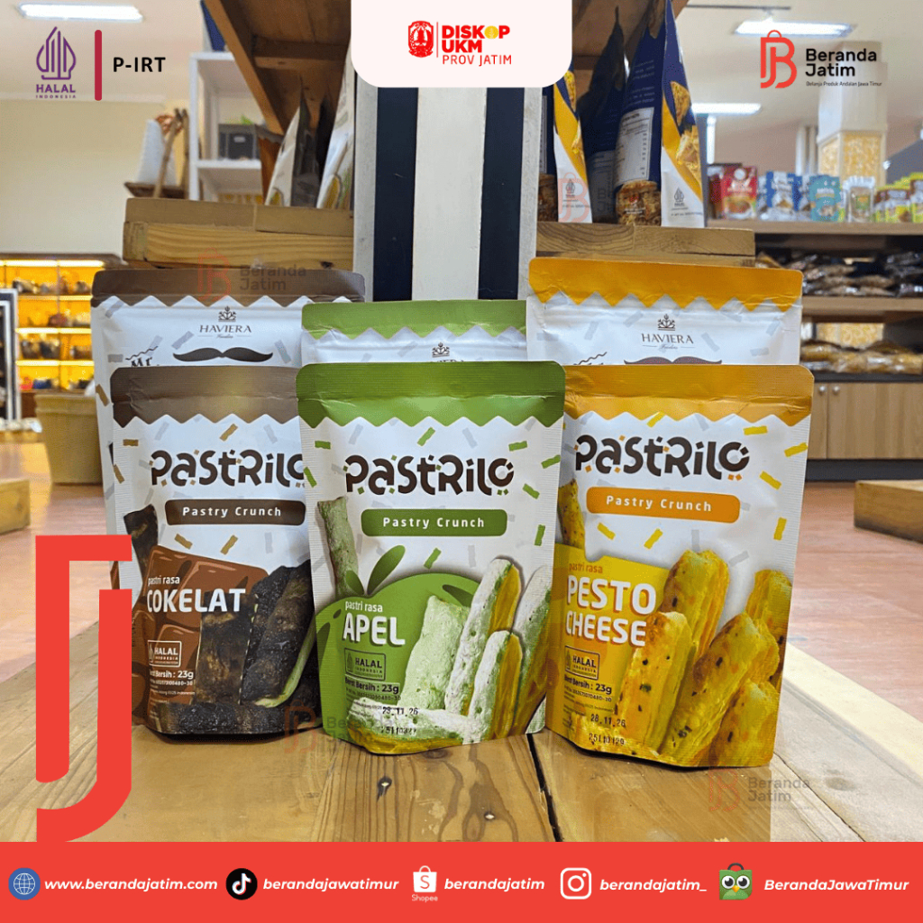 Pastry Crunchy Cokelat, Apel, Keju HAVIERA