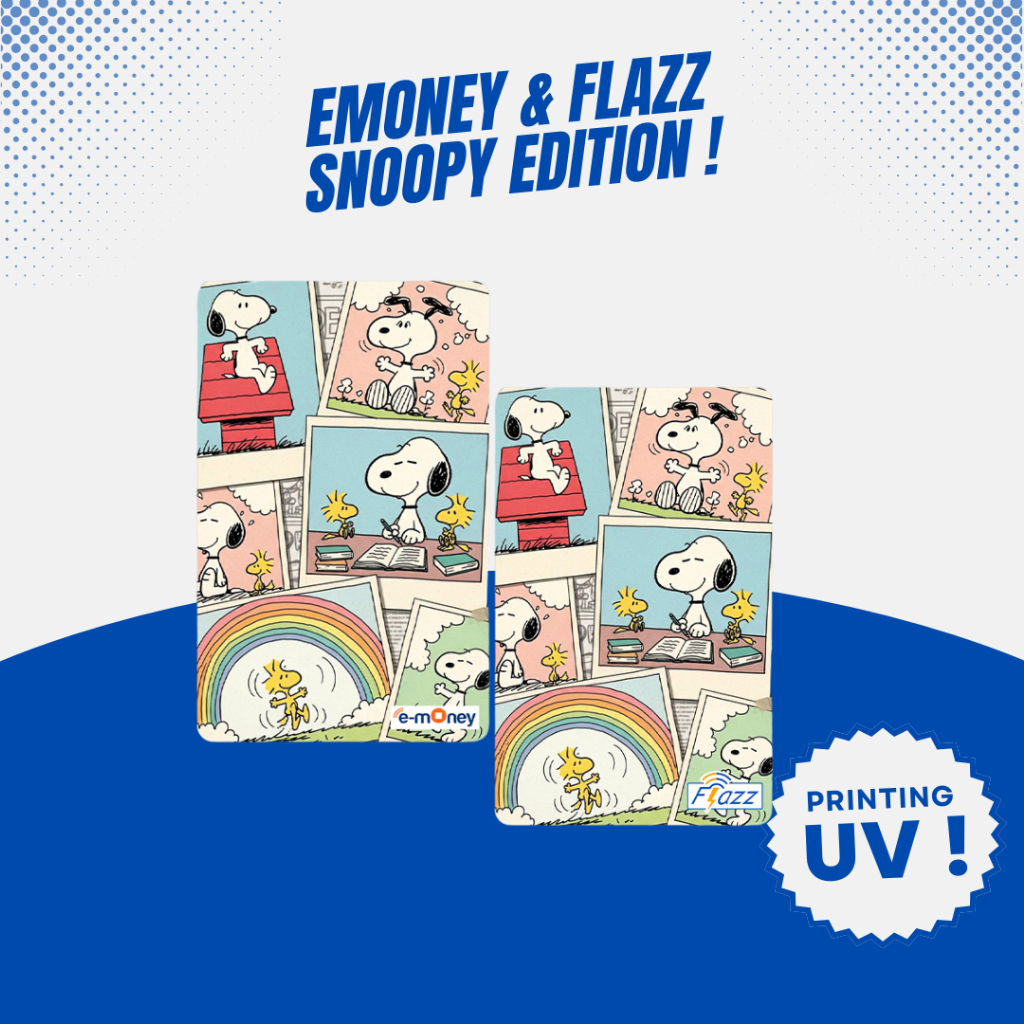 Emoney mandiri Snoopy Support NFC - Flazz Gen 2 BCA Snoopy Support NFC