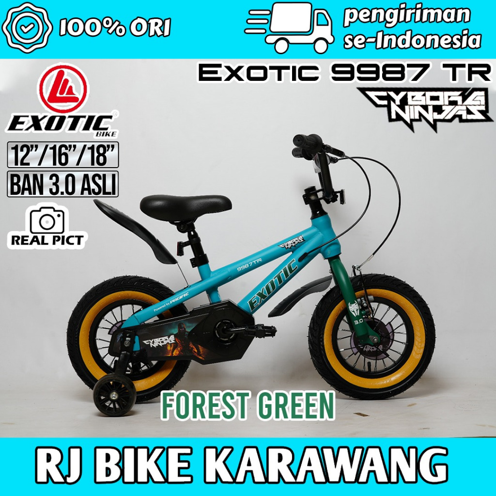 SEPEDA ANAK COWOK BMX EXOTIC 9987 TR BAN BESAR 3.0 ORIGINAL