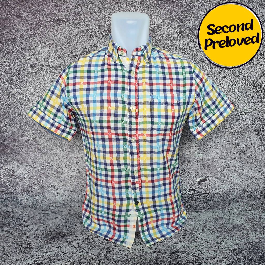 Baju Kemeja BEAMS HEART - Size S / Lebar 48 cm - Original - Second