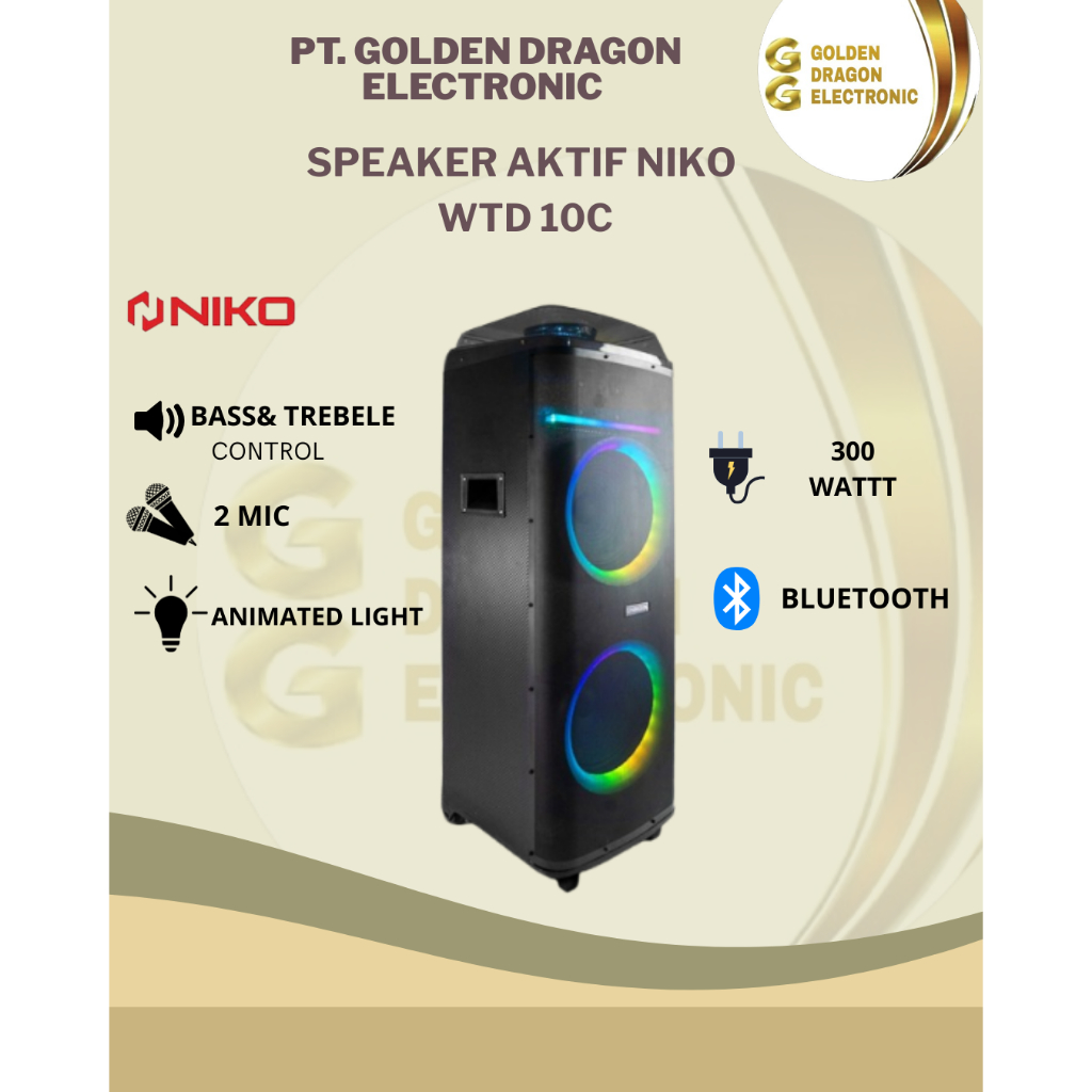 SPEAKER AKTIF NIKO WTD 10C