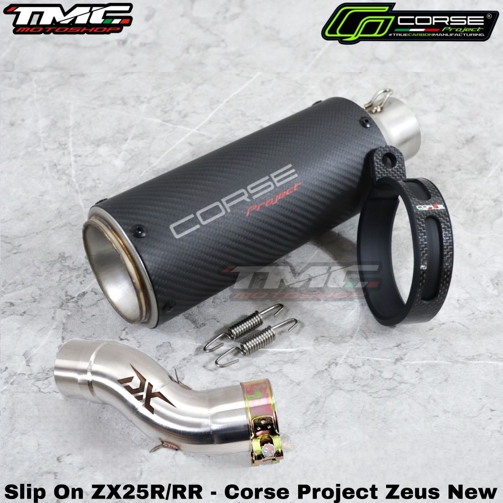 Knalpot Slip on ZX25R ZX25RR ZX4RR by Corse Project Zeus GP Short GP Long