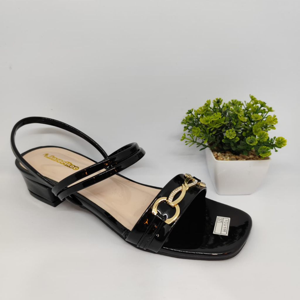 NewYordan Sandal Tali belakang Wanita - Kasoetkoe ADH 444 Hitam