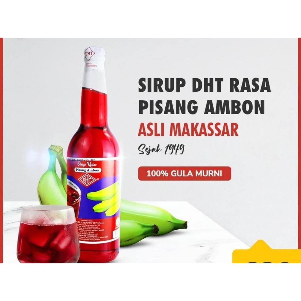 Sirup DHT Pisang Ambon Asli Makassar 620ML Original - Sirup Pisang Ambon Khas Makassar