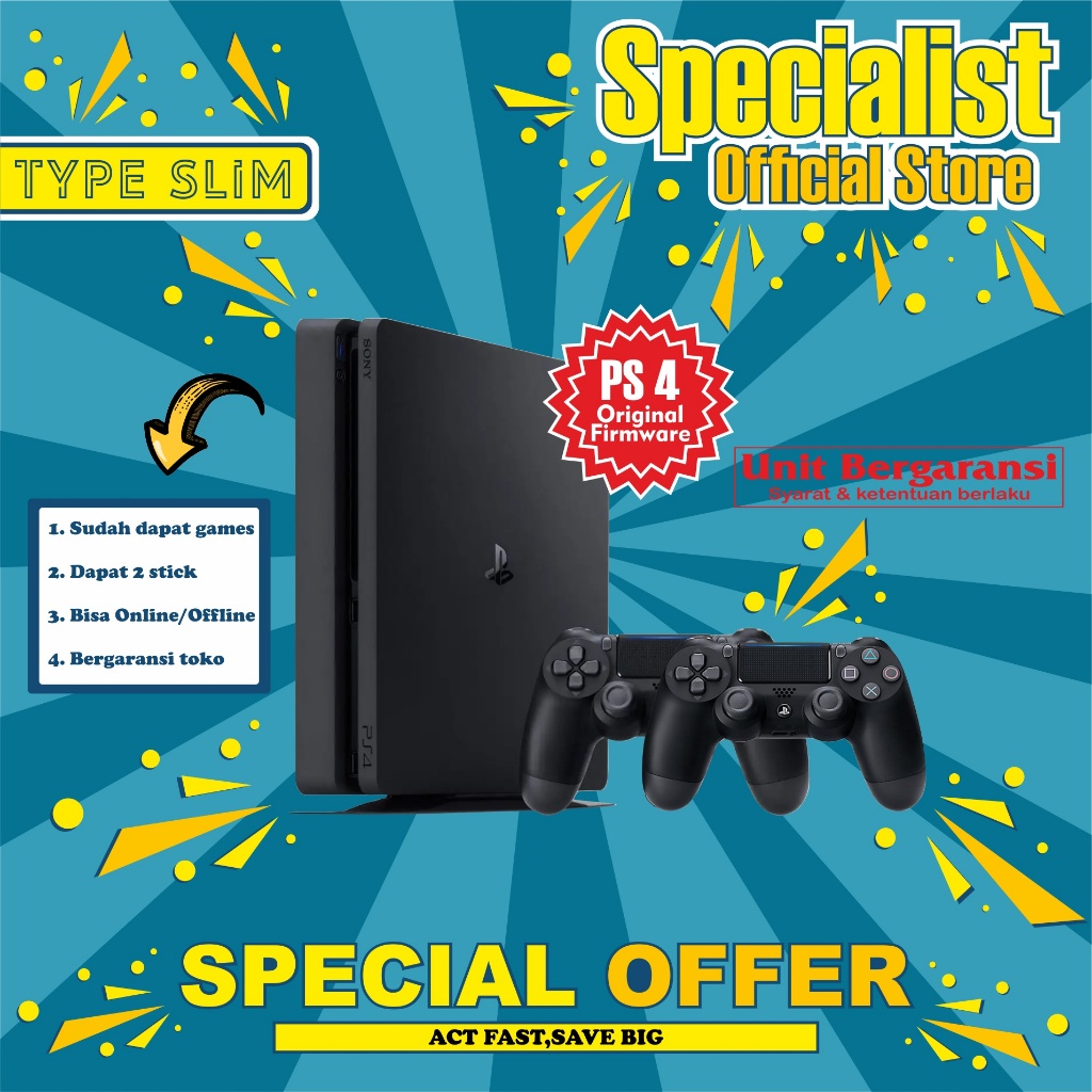 Specialist Playstation 4 Type Slim Original Firmware