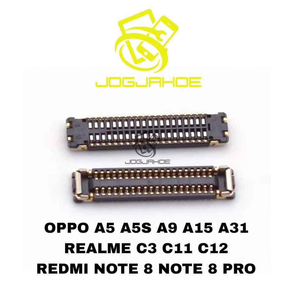 KONEKTOR LCD OPPO A5 A5S A9 A15 A31 REALME C3 C11 C12 REDMI NOTE 8 NOTE 8 PRO CON LCD