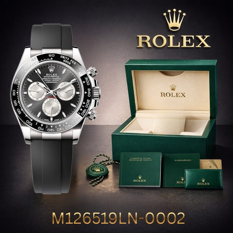[100% Asli] Jam Tangan Pria Rolex Daytona M126519LN-0002 Emas 18K Cosmograph Daytona Buatan Swiss Ta
