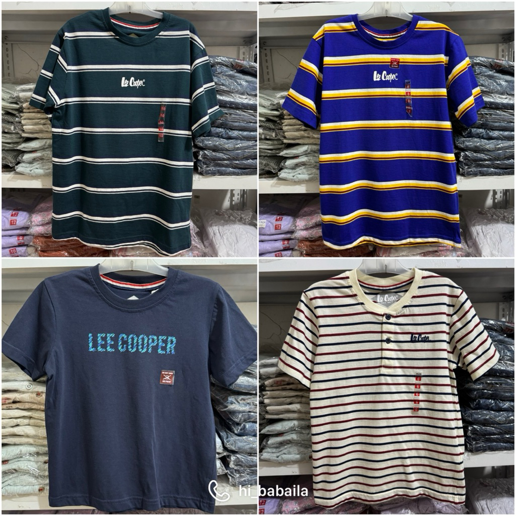Lee Cooper Kids Kaos Anak Laki-laki Lengan Pendek New