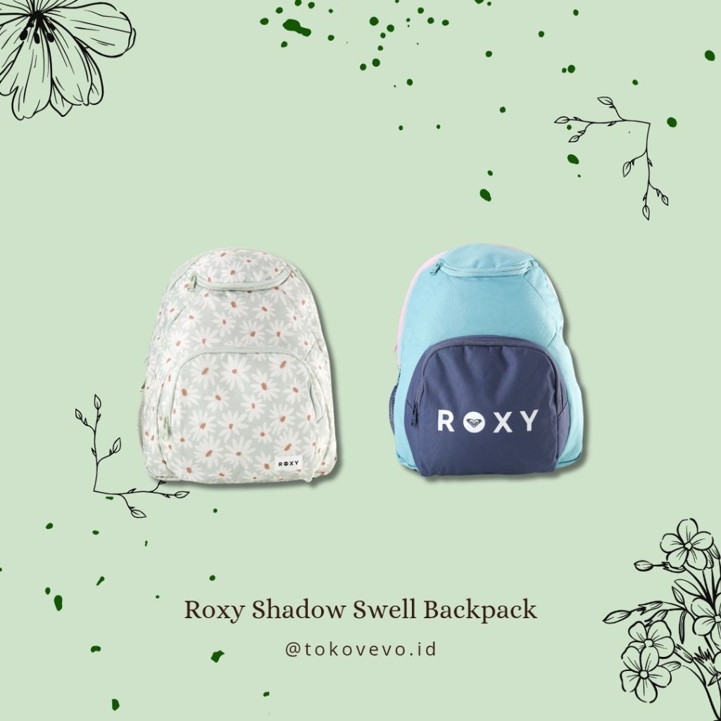 Roxy Shadow Swell Printed Backpack | Tas Ransel Sekolah Original Wanita