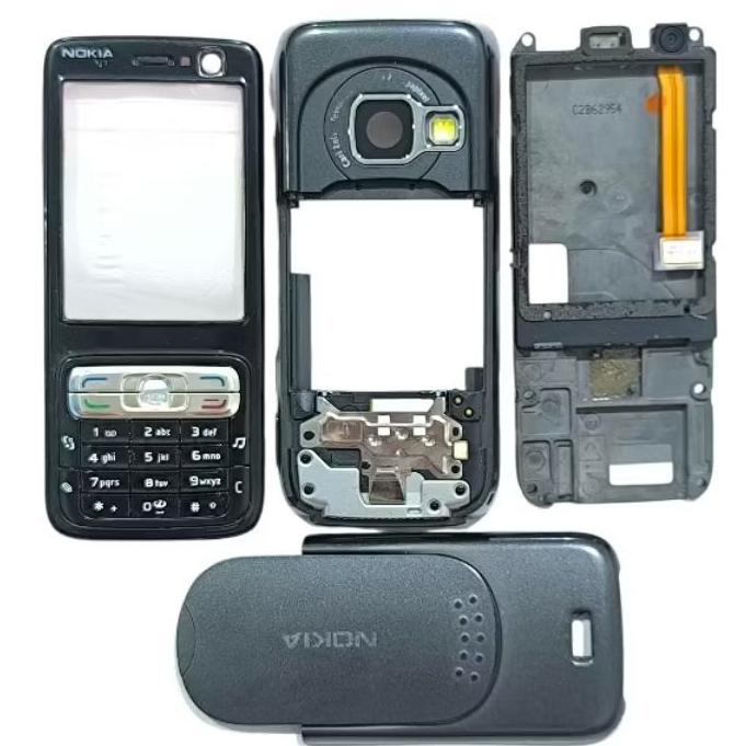 Casing Nokia N73 Fullblack Original copotan - second.