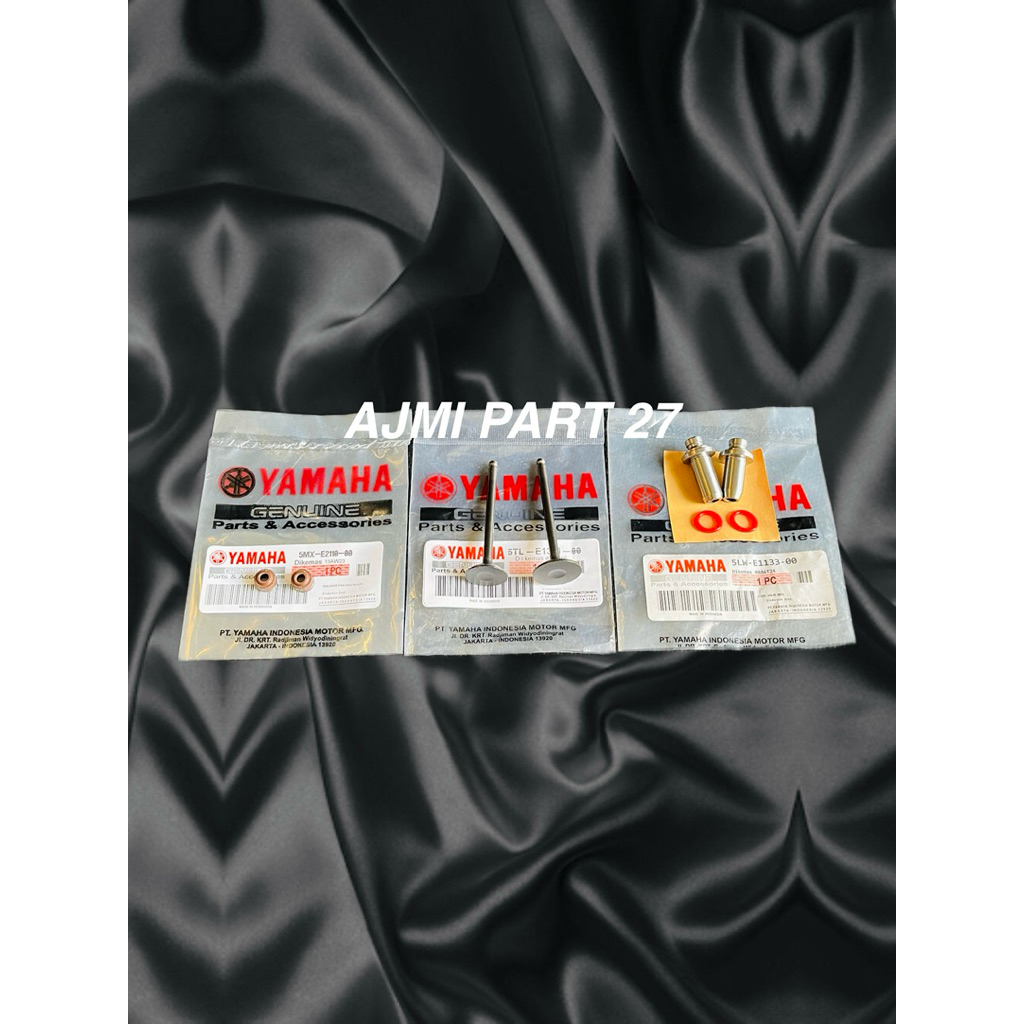 Klep set IN EX + Bosh Botol klep set + Sil klep 5TL Yamaha Mio lama,Mio Sporty,Mio Smile,Soul Karbu,