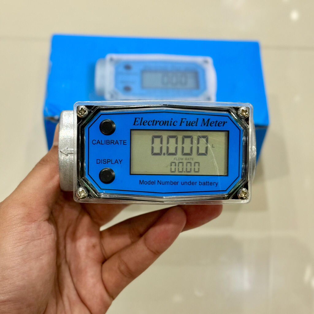 Flowmeter Solar Digital Electronic Fuel Meter