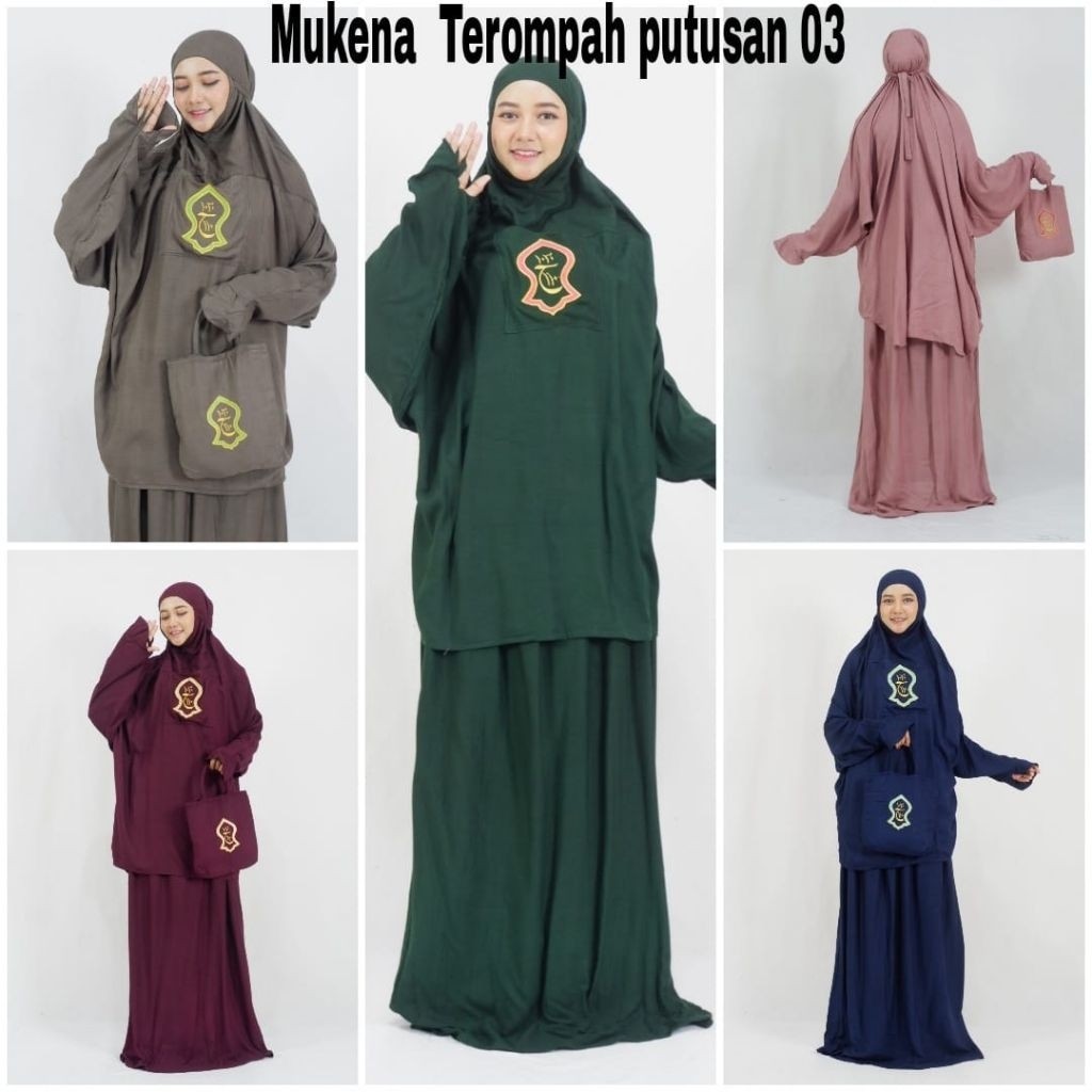 Mukena Terompah Atas Bawah / Mukena Hadramaut Dewasa Atas bawah