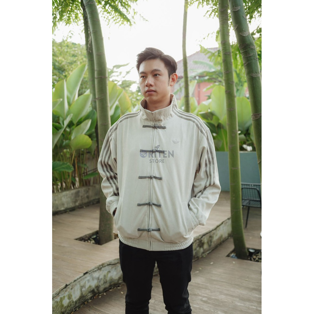 Adidas CTT Chinese Cheong Sam Tracktop Tang Jacket Cream Original
