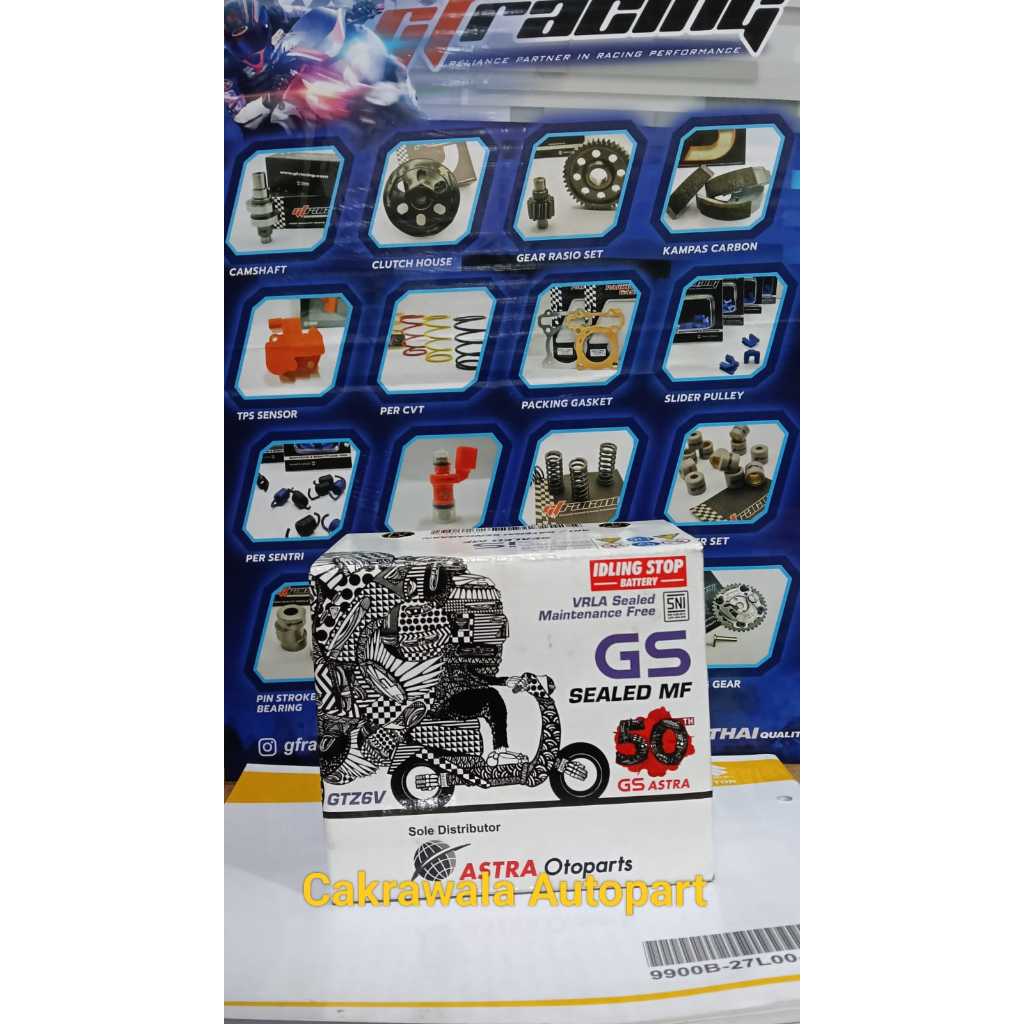 Aki Kering Motor GS GTZ6V