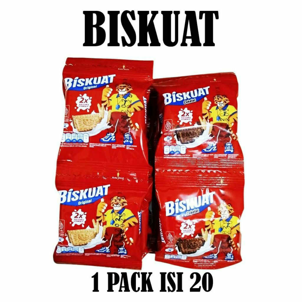 BISKUAT COKLAT DAN ORIGINAL RENTENG ISI 10 PCS